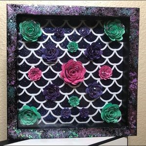 Mermaid flower box (add a quote,name and more!)